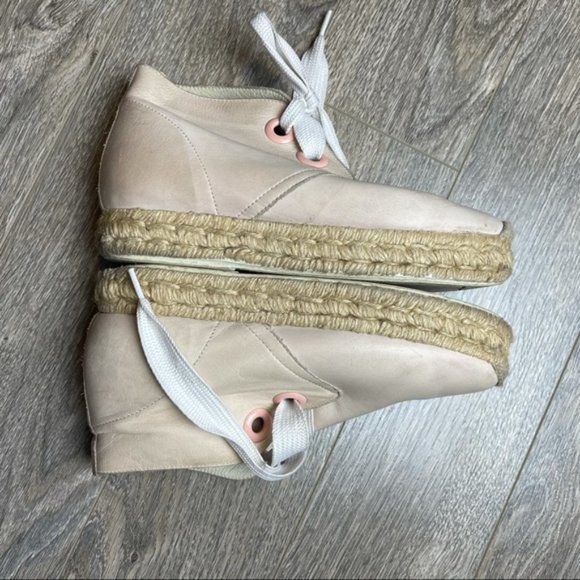 MIISTA London Pink Leather Braided Sneakers 37 - Picture 6 of 10